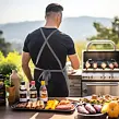 Canvas Grill Küchenschürze, grau ORION 960871