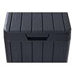 Rio Garden Gartenabfallbehälter 80 l, Kunststoff, Graphit TOOMAX Z0480RAA04100