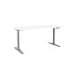 Axis Tisch mit Gestell grau, Platte 138 x 80 cm weiß ANTARES Z71500106+M00000282