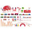 Eisenbahnstrecke mit Hauptbahnhof, 130 Teile Woody 102192100