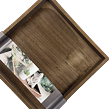 Tablett Holz quadratisch braun 25 x 25 cm Prodex 695010