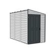 SideMate Plus Gartenhaus 188 x 123 x 242 cm, Vinyl, grau/anthrazit DURAMAX 36625