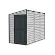 SideMate Plus Gartenhaus 188 x 123 x 242 cm, Vinyl, grau/anthrazit DURAMAX 36625
