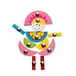 Steckspiel mit Formen, rosa WOODY 102191101