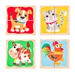 Minipuzzle Tiere, in Holzkiste WOODY 102193048