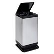 Tokyo Mülleimer 80 l, Schwarz/Aluminium DEA HOME Z0462RAA10400