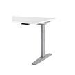 Axis Tisch mit Gestell grau, Platte 138 x 80 cm weiß ANTARES Z71500106+M00000282