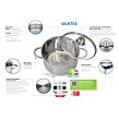 Galactica Topf-Set 5-teilig, Edelstahl ELO BASIC 22005