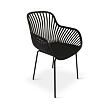 Garten-Essgruppe – Tisch Viking L + 4x Sessel Gaby, schwarz NOELA 34570501GCK