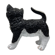 Katze polystone schwarz und weiß 23 x 22 cm Prodex LG0586A1