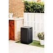 Rio Garden Gartenabfallbehälter 80 l, Kunststoff, Graphit TOOMAX Z0480RAA04100