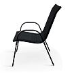 Ramada Stapelbarer Gartenstuhl, Stahl/Textil, schwarz NOELA 34570101