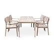 Lucy Premium I. Gartenmöbel-Set aus Holz 1+4, Akazie NOELA 34591214P