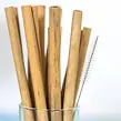 Trinkhalme mit Bürste, 20 cm, aus Bambus, 4 Stück ORION 151432