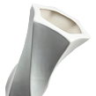 Hohe Vase mit Spiralstreifen 58 cm Prodex P17760