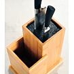 Messerblock mit Behälter, 24 x 18,5 x 12,7 cm, Bambus/Kunststoff KESPER 58025