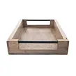 Mango Serviertablett 40,5 x 30 cm, Holz/Metall ORION 153881