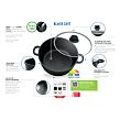 Black Cast Topfset 4-tlg., Aluminium ELO BASIC 62440