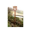Gartendekoration Tulpe 62 x 10 cm, Corten CORGARDEN 1055