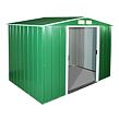 Titan Eco XL Gartenhaus 6,3 m² + Bodenprofile, grün DURAMAX 60161 + 57112