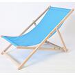 Bahama Polyester Liegestuhl aus Naturholz, blau ROJAPLAST 23210/13