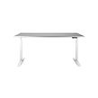 Axis Tisch mit Gestell weiß, Platte 138 x 80 cm grau ANTARES Z71500104+M00000284