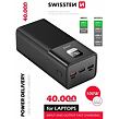 Power Line Powerbank 40 000 mAh, 100 W, Power Delivery, schwarz SWISSTEN 22013941