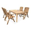 Gartenmöbel aus Holz – Tisch Garden I. + 4x Stuhl America, Teak NOELA 34591734