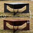 Vento Gartenfeuerstelle 70 x 70 x 30 cm, corten CORGARDEN 1015